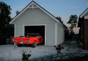 Garage med loft