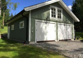 Garage med loft