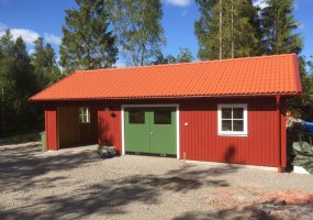 Garasje med carport