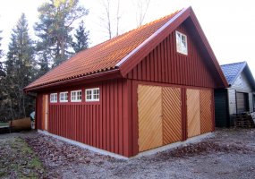 Garage med loft