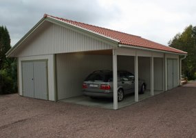 Garasje med carport